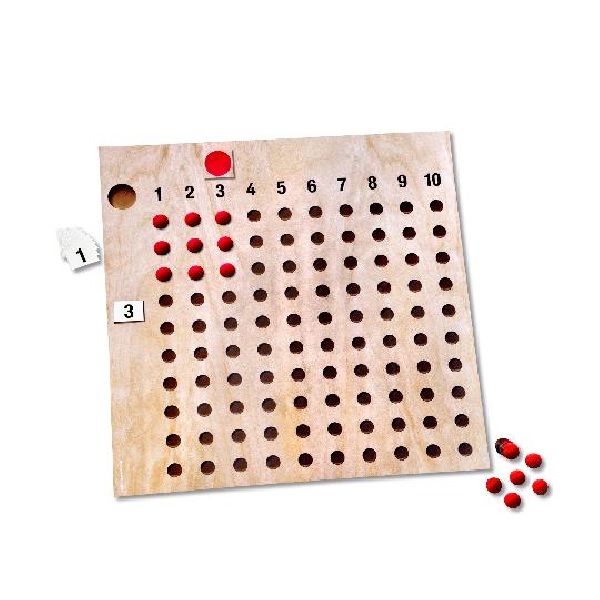 Montessori Mathematik Material Multiplikation Bead Board Lernspielzeug für 